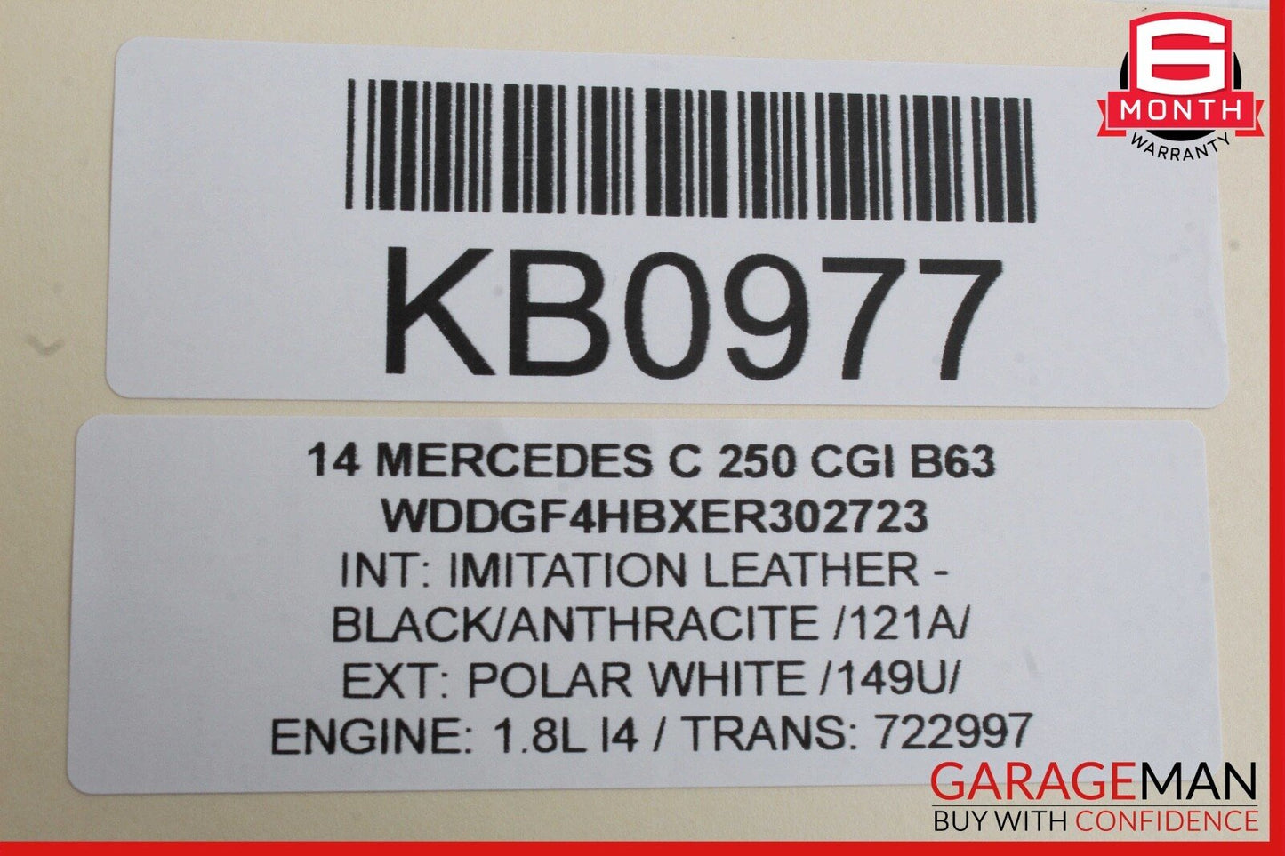 08-14 Mercedes W204 C250 Front Right Passenger Side Door Window Regulator Motor