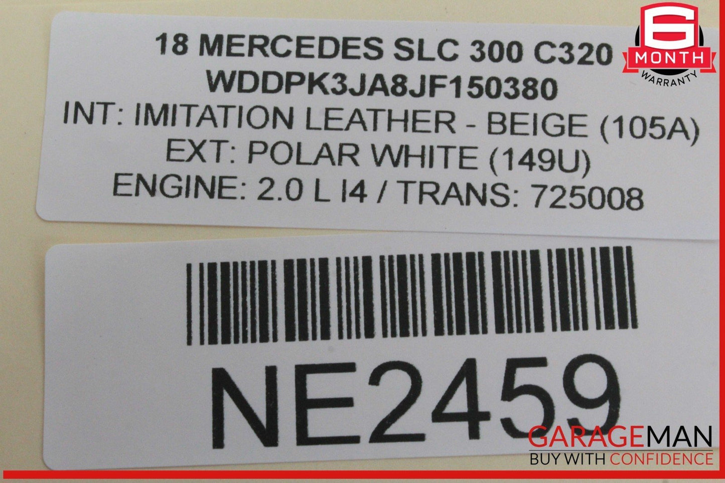 10-20 Mercedes R172 SLC300 E550 Front Left Window Regulator Motor 2078200642 OEM
