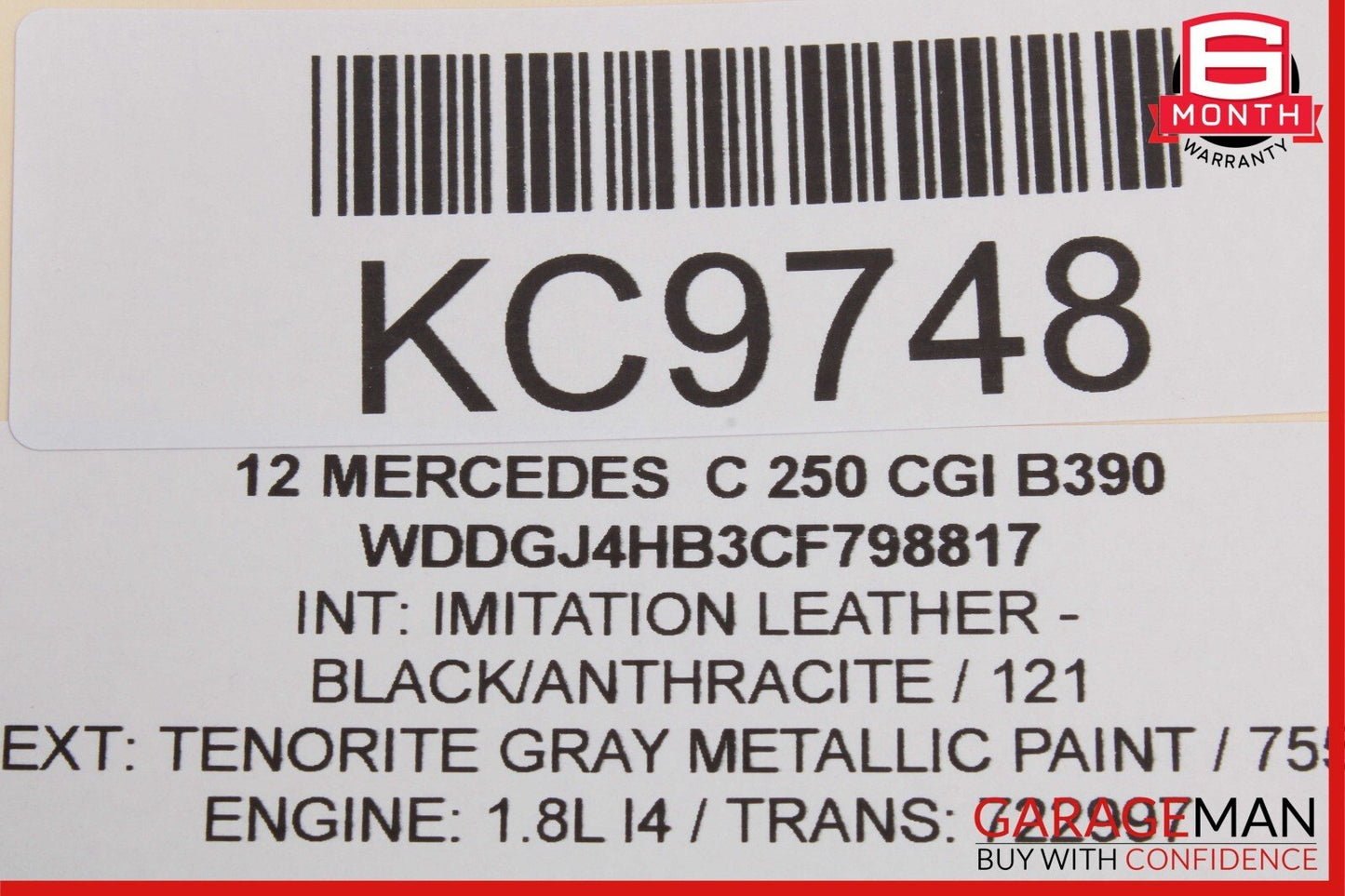 08-14 Mercedes W204 C250 C350 C300 Front Right Door Lock Latch Actuator OEM