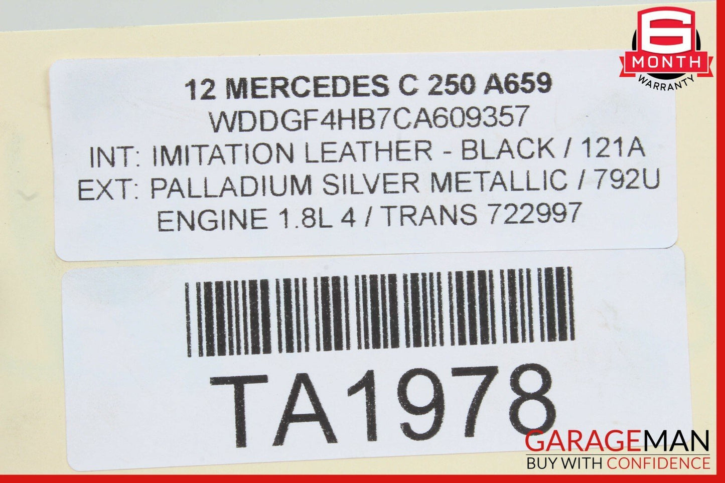 12-14 Mercedes W204 C250 Right Side Fuel Pump Level Sensor 2044700294