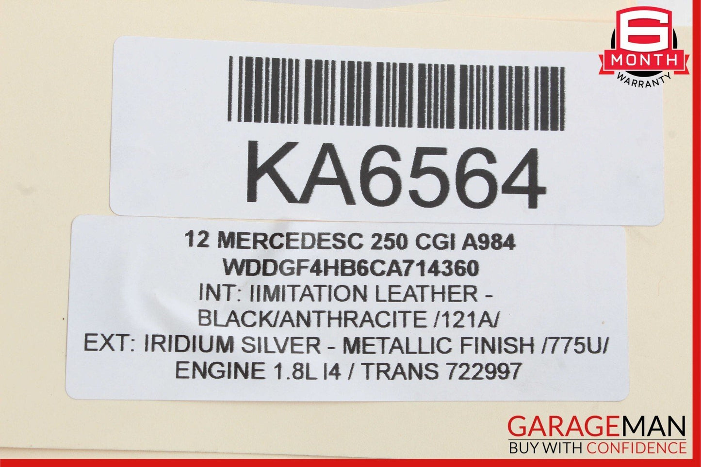 08-17 Mercedes C250 GLK350 E400 AC Air Conditioning Condenser Shroud Assembly