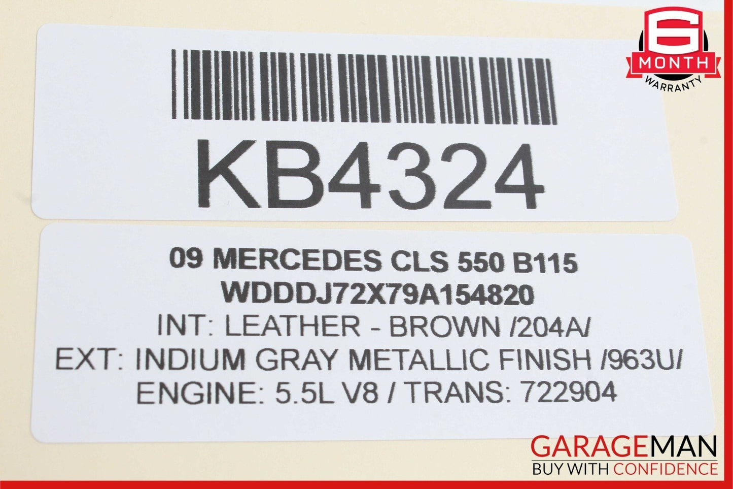 06-11 Mercedes W219 CLS550 Rear Left Side Door Control Module 2198203526 OEM