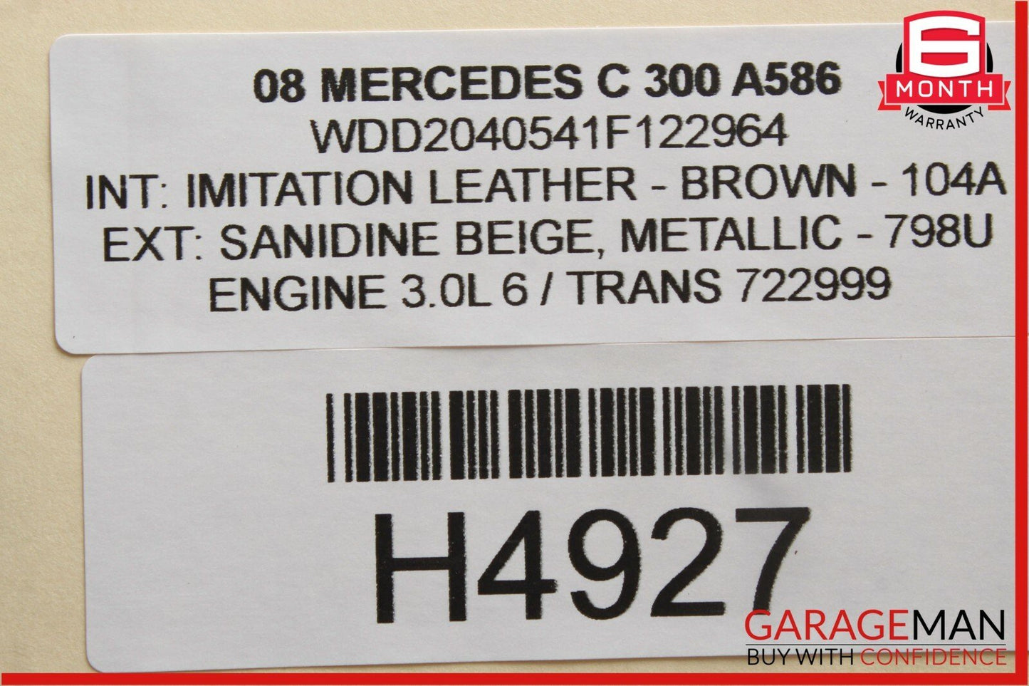 08-14 Mercedes W204 C250 C300 C63 AMG Rear Left Side Door Controller Module Unit