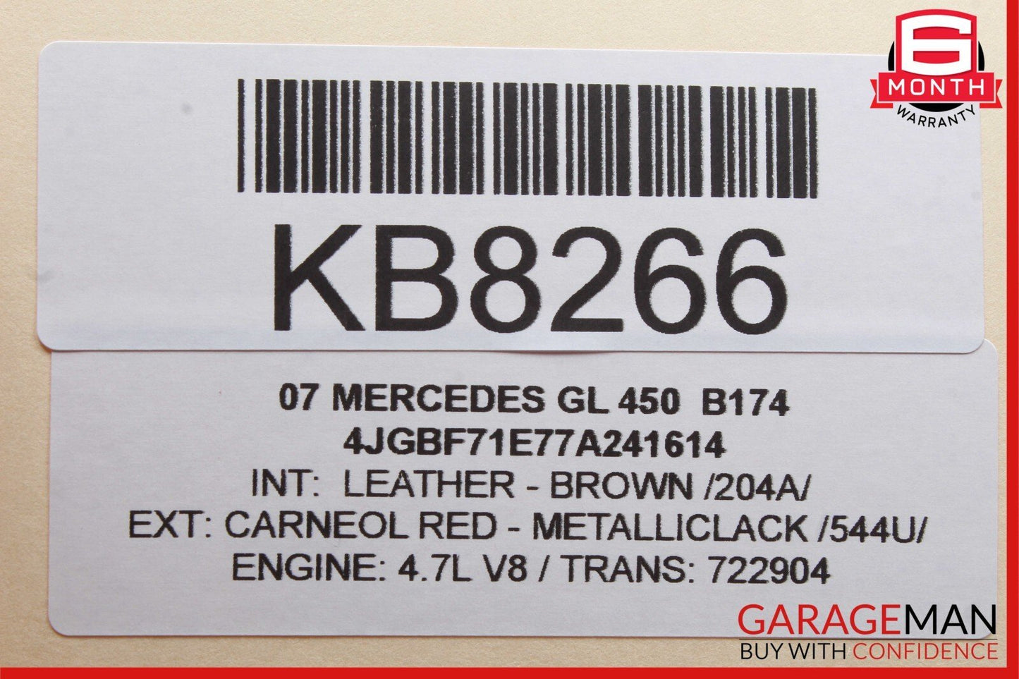 06-11 Mercedes ML350 GL350 GL450 Rear A/C Heater Climate Controller Switch Unit
