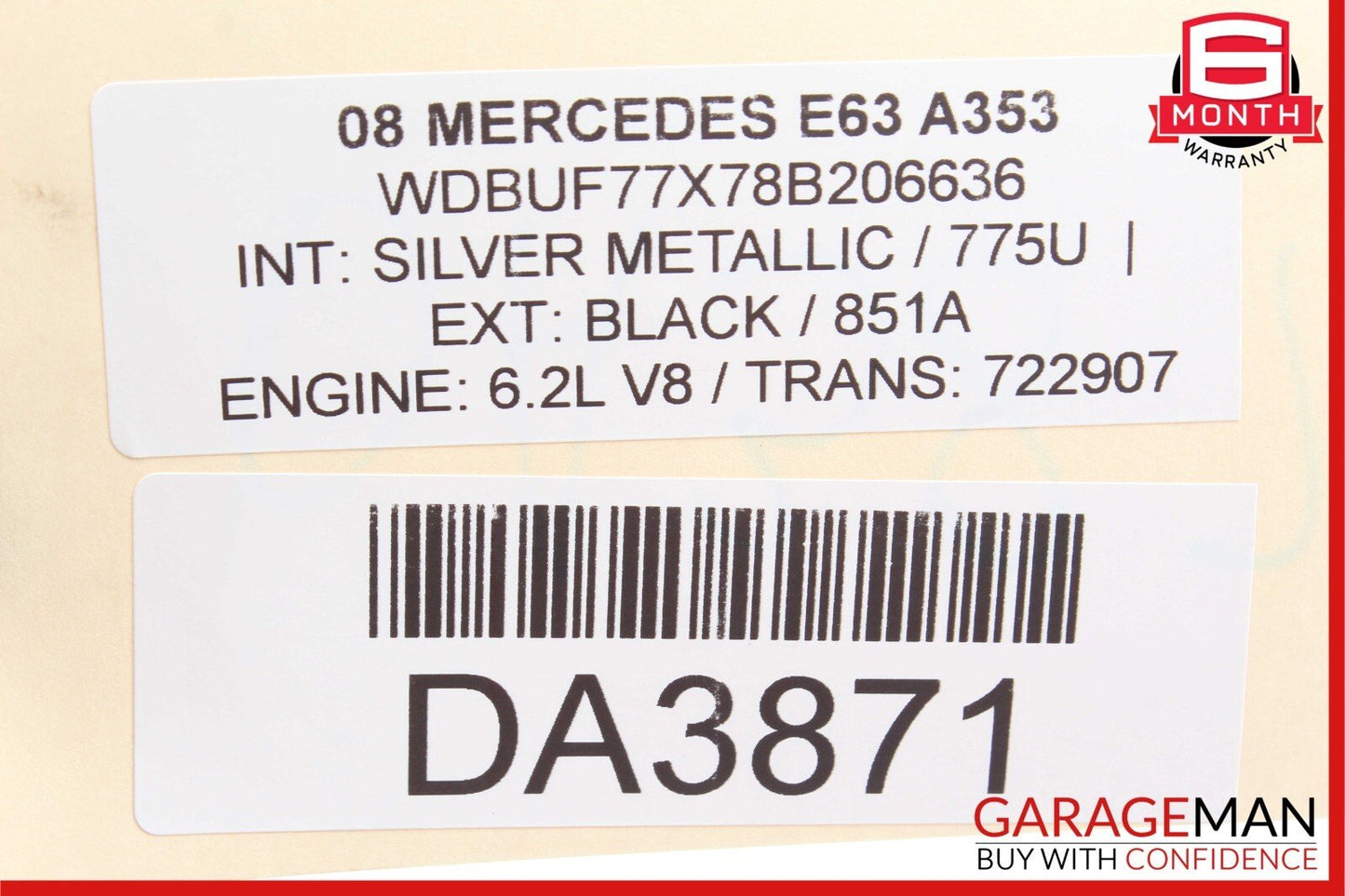 07-15 Mercedes W211 E63 SL63 CLS63 AMG Engine Motor Oil Pump Assembly OEM
