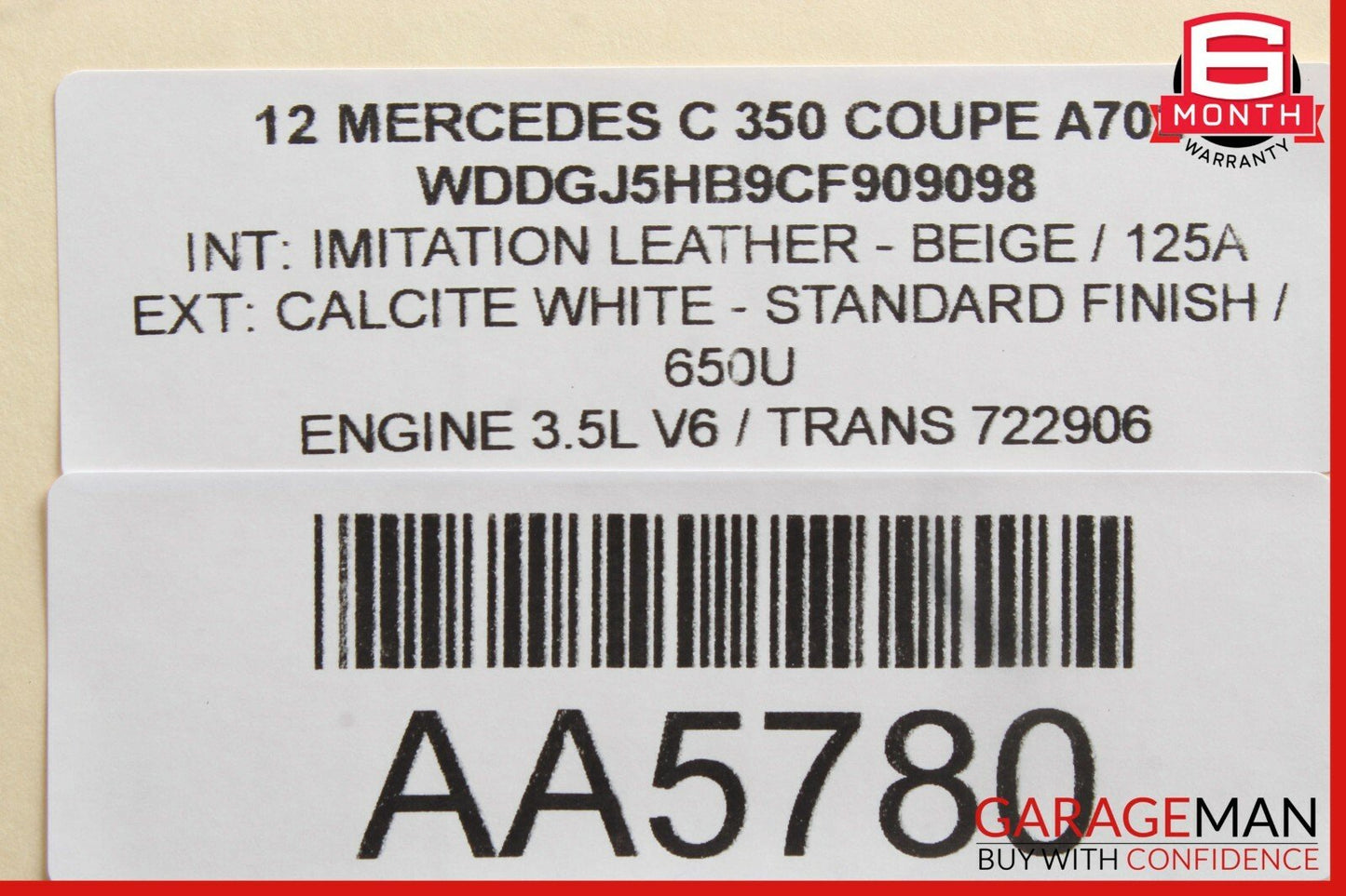 12-15 Mercedes W204 C250 C350 Coupe Front Right Side Door Control Module Unit