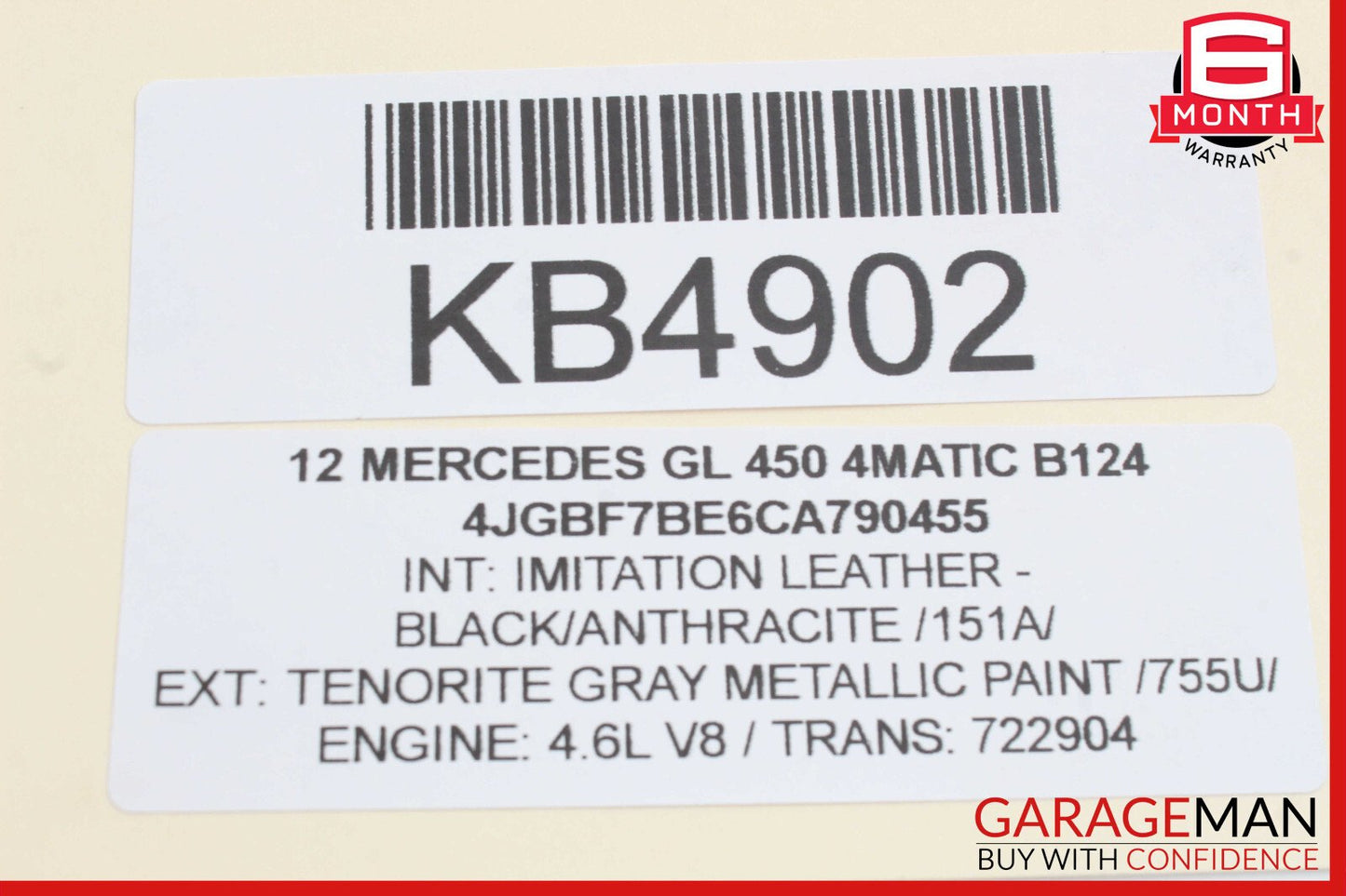 06-12 Mercedes X164 GL450 Rear Left Side Quarter Window Motor 2518201942 OEM