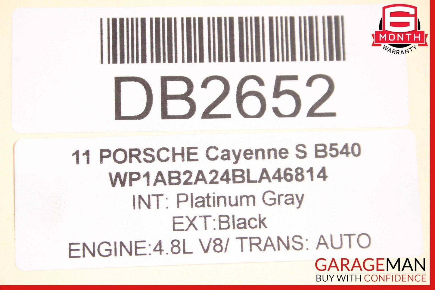 11-17 Porsche Cayenne 958 Rear Subframe Sub Frame Cross Member Support Cradle
