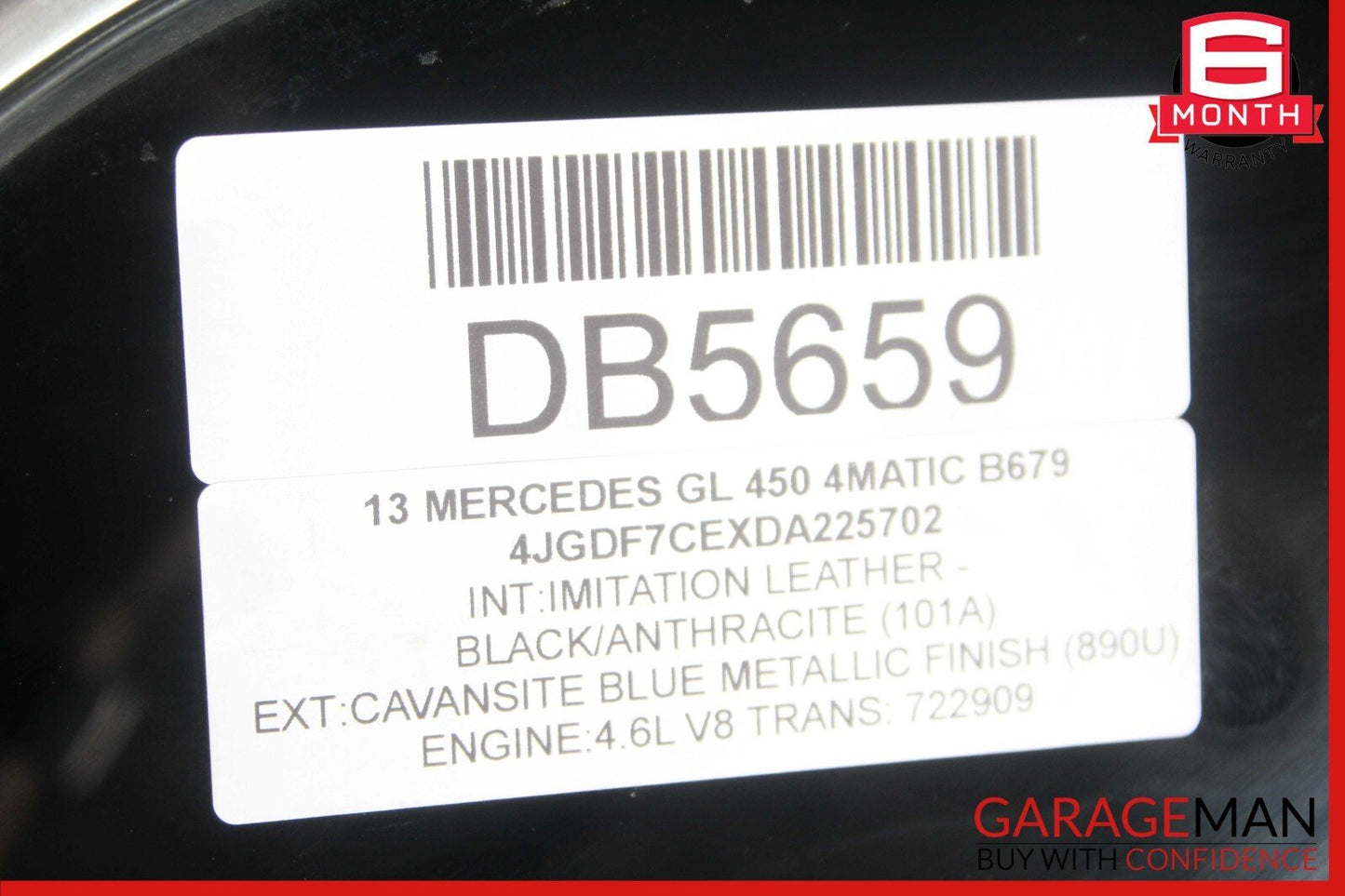 13-19 Mercedes X166 GL450 GLS550 Rear Right Side Quarter Window Glass Trim Assy