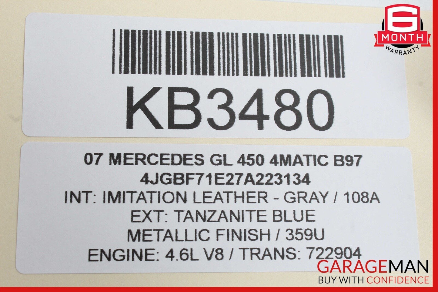 03-09 Mercedes X164 GL450 4Matic Sirius Satellite Radio Receiver OEM