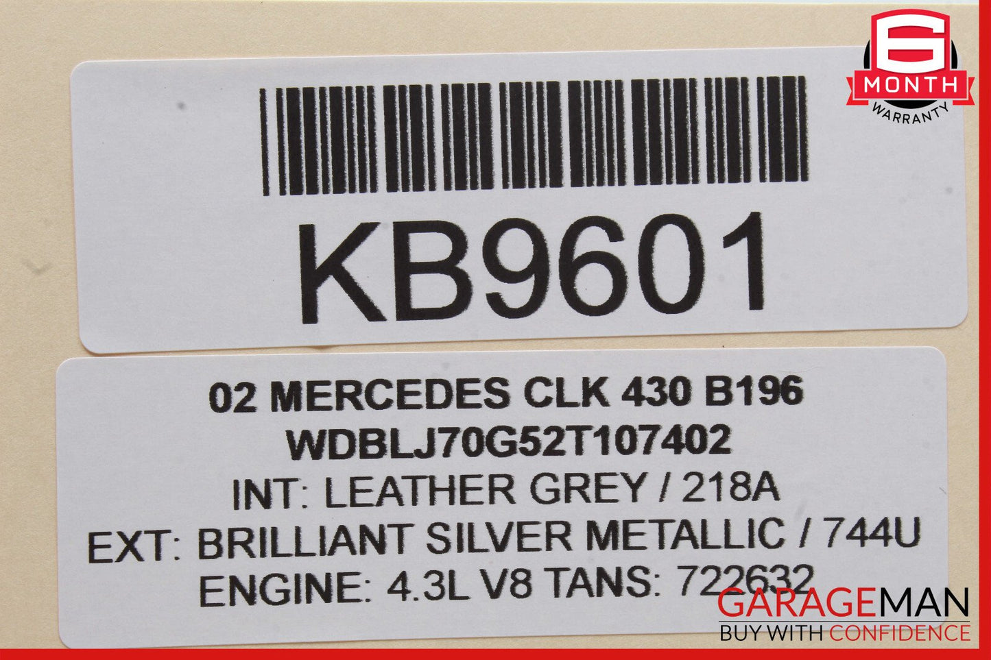 98-03 Mercedes W208 CLK320 Front Left Driver Side Exterior Door Handle OEM