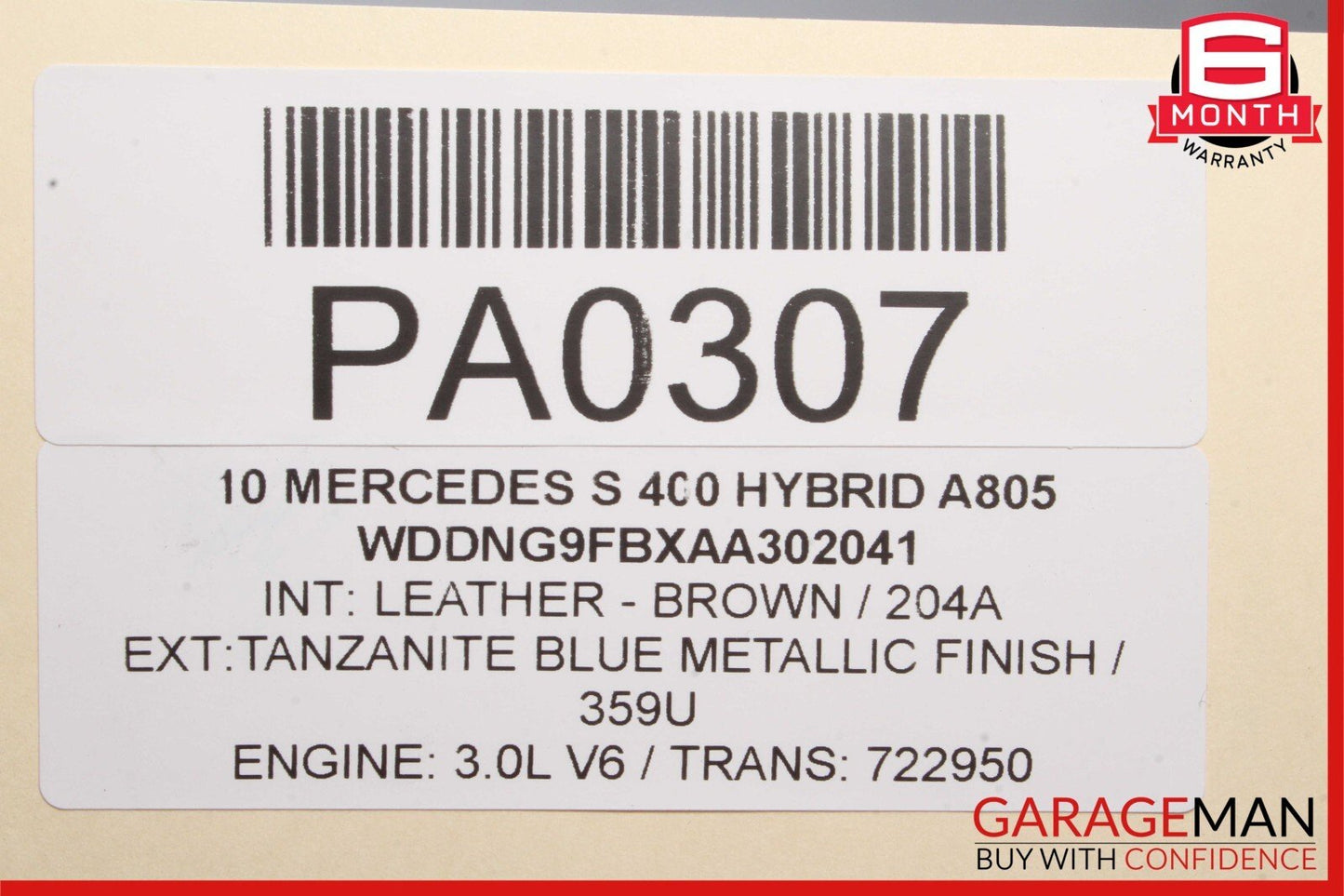 10-13 Mercedes W221 S400 Hybrid 7 Speed Auto Automatic Transmission 722.950 111k