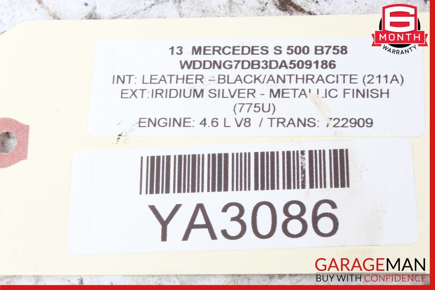 10-13 Mercedes W221 S550 S350 Brake Master Cylinder Power Booster 2214303130 OEM