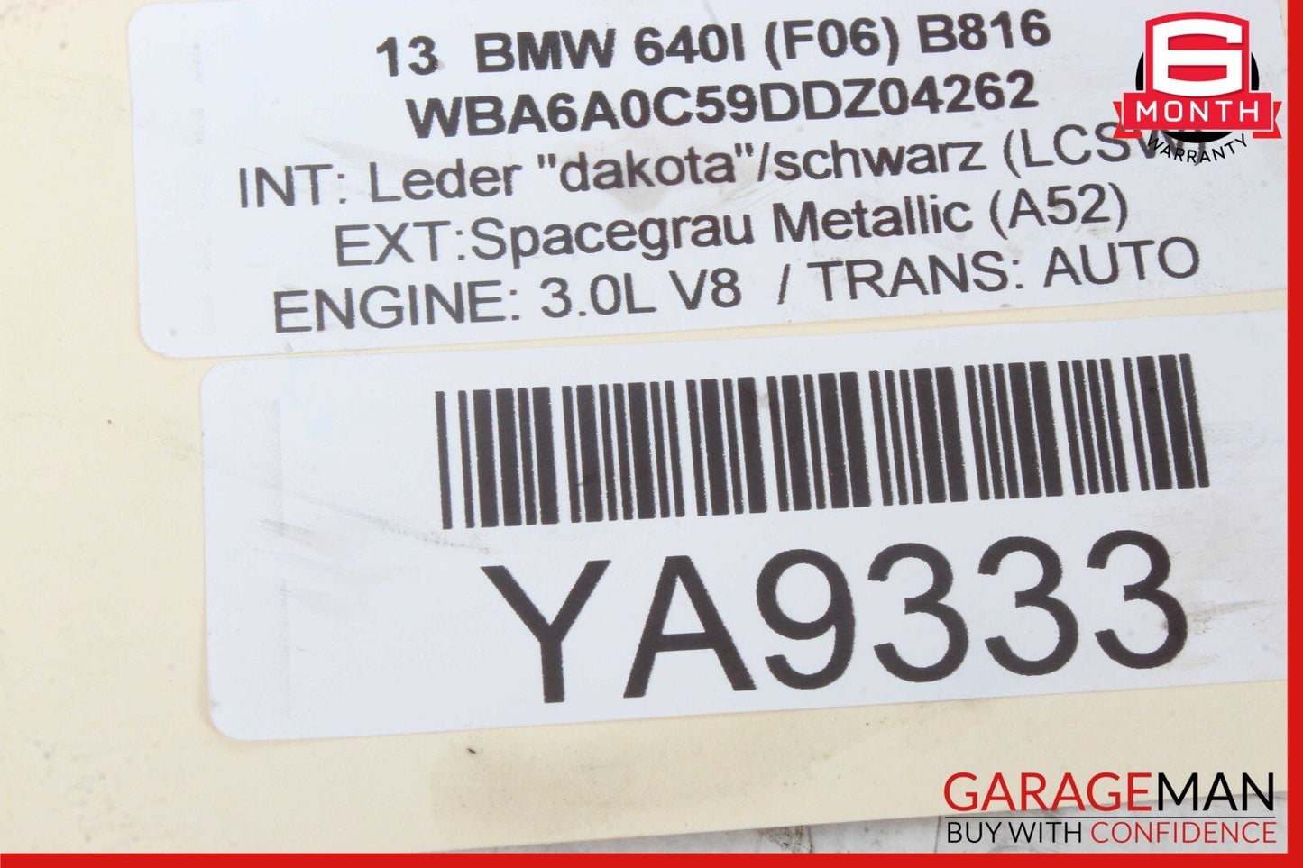 09-19 BMW 640i 750Li F01 F02 F06 Rear Right Side Suspension Lower Control Arm