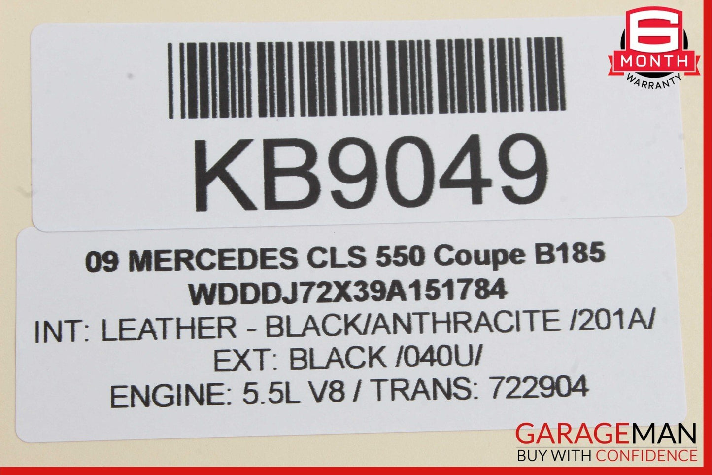 06-11 Mercedes W219 CLS550 Front Right Door Lock Latch Actuator Keyless Go OEM