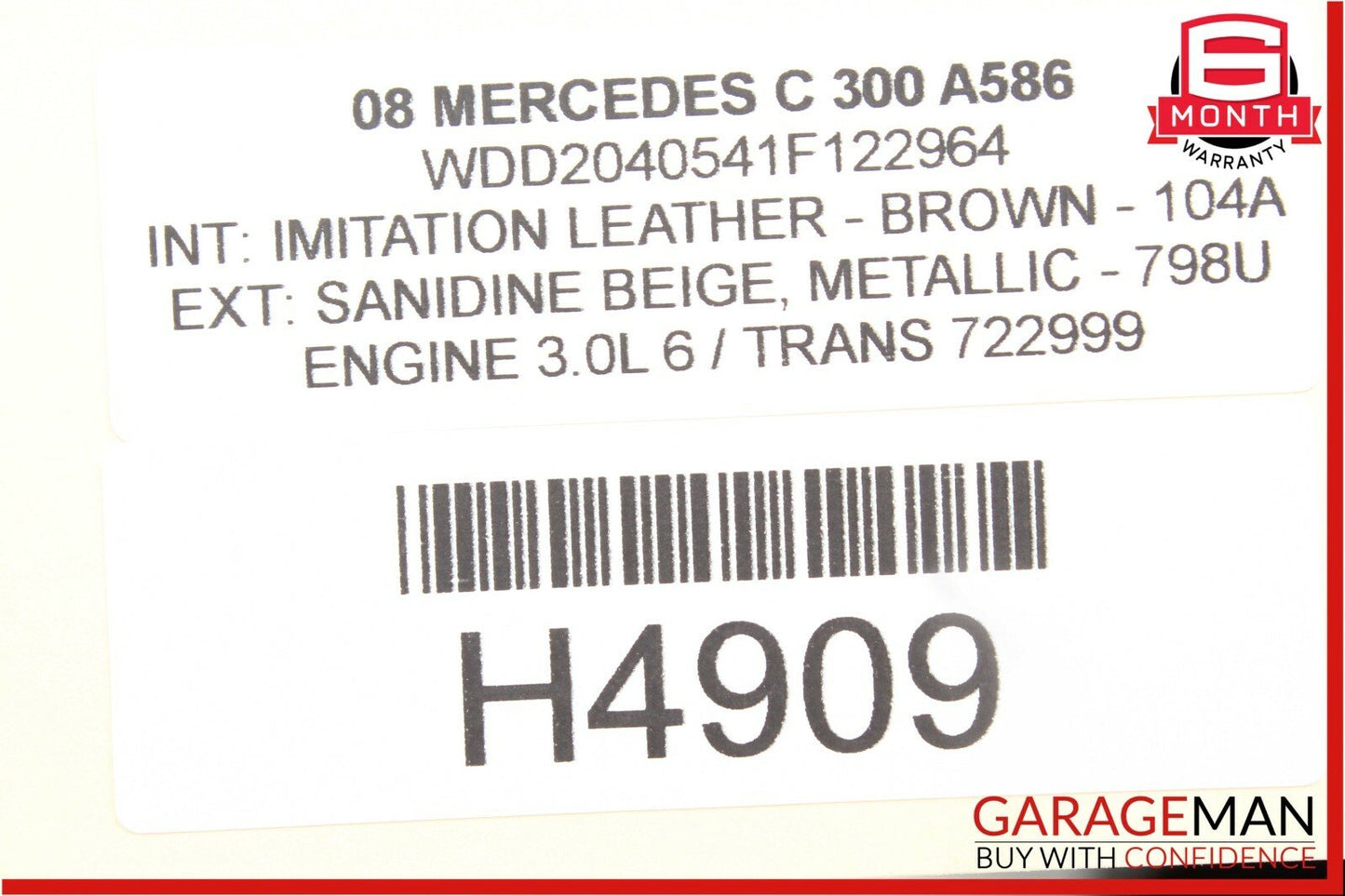 08-14 Mercedes W204 C300 Front Right Passenger Side Door Control Module Unit