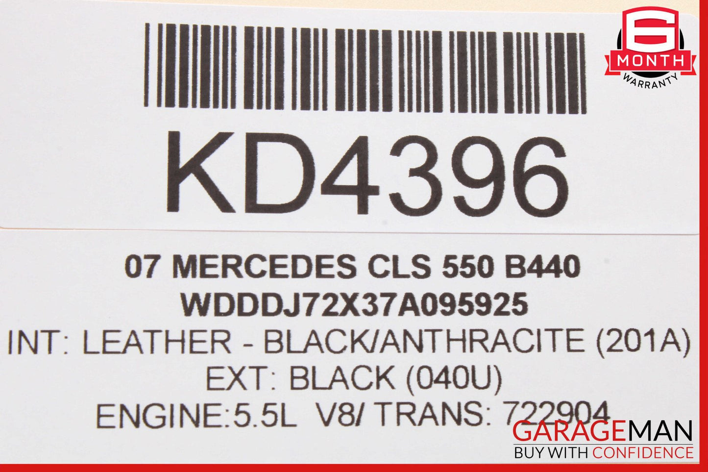06-11 Mercedes W219 CLS550 CLS55 Door Control Module Front Right Passenger OEM