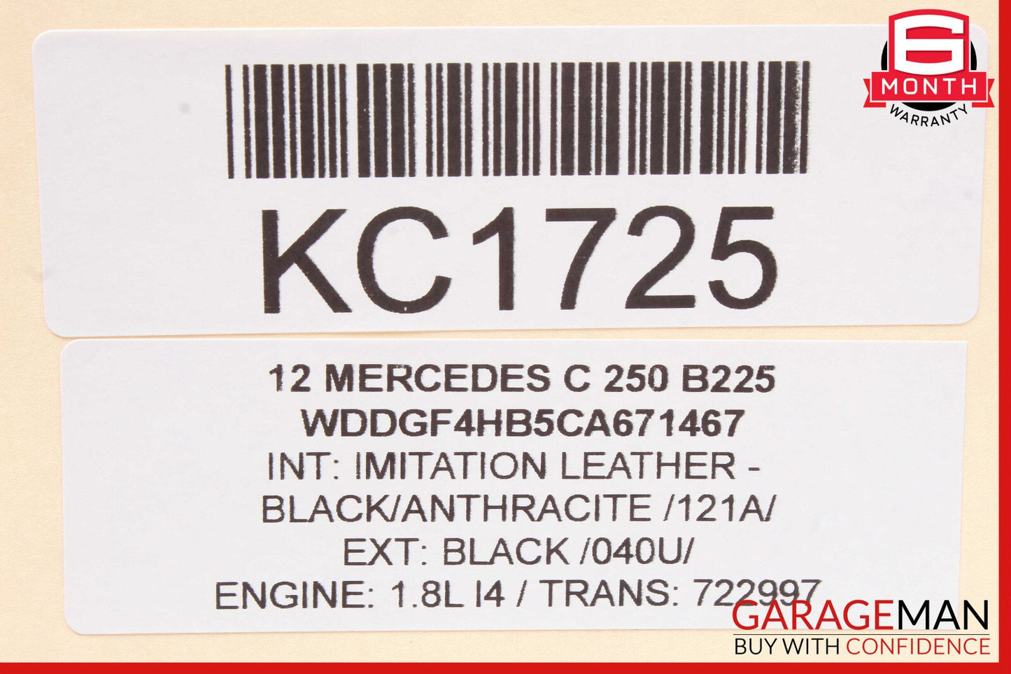 12-14 Mercedes W204 C300 C250 Sedan Right Passenger Exterior Door Handle OEM