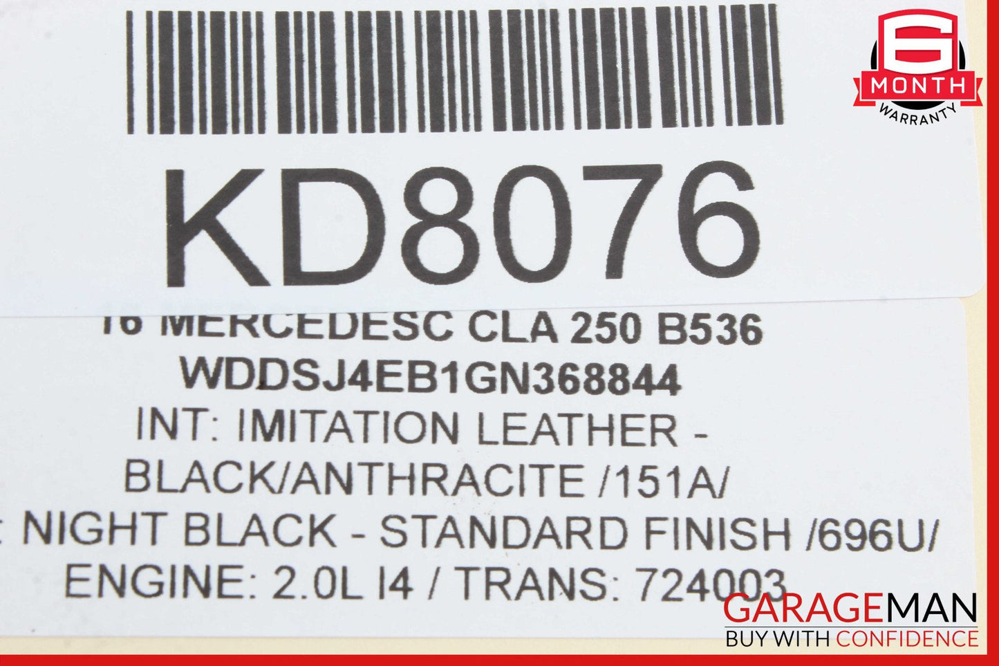 14-18 Mercedes W117 CLA250 Front Left Driver Side Door Lock Latch Actuator OEM