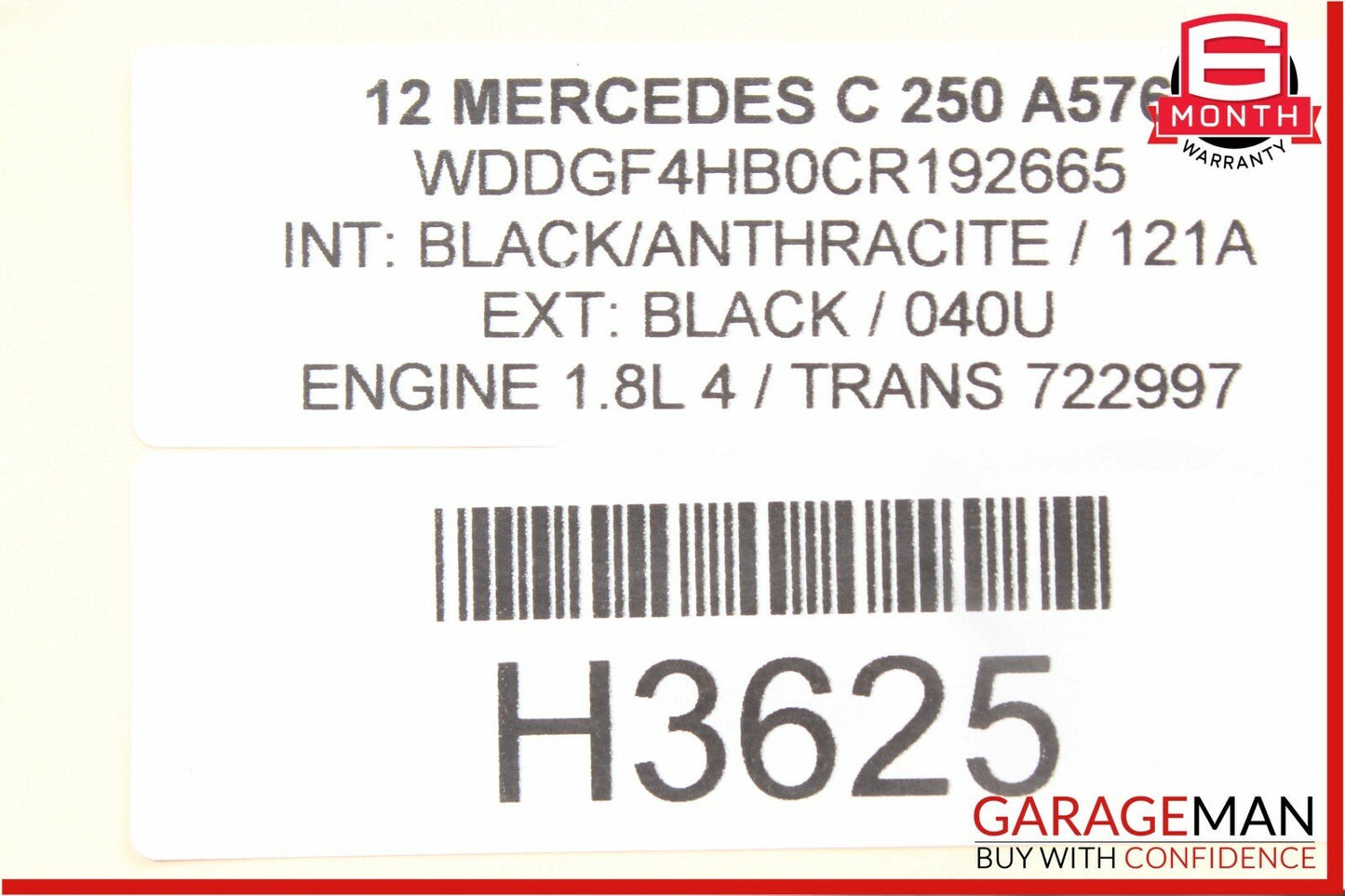 08-15 Mercedes W204 C250 C63 AMG Front Right Passenger Side Door Control Module