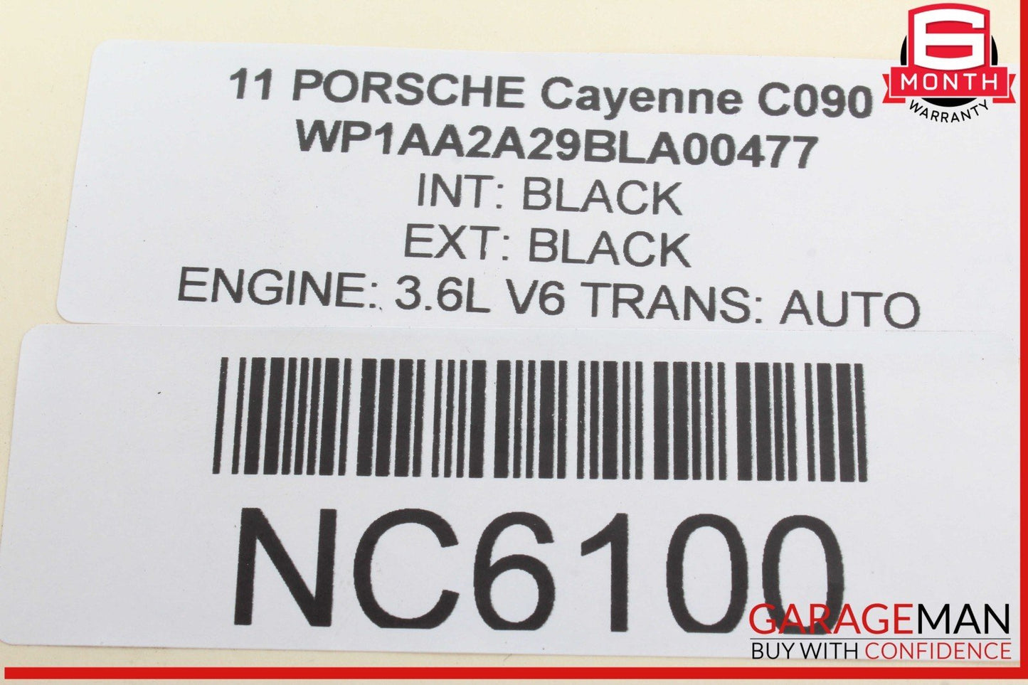 11-14 Porsche Cayenne 958 Rear Right Side Inner Tail Light Lamp OEM