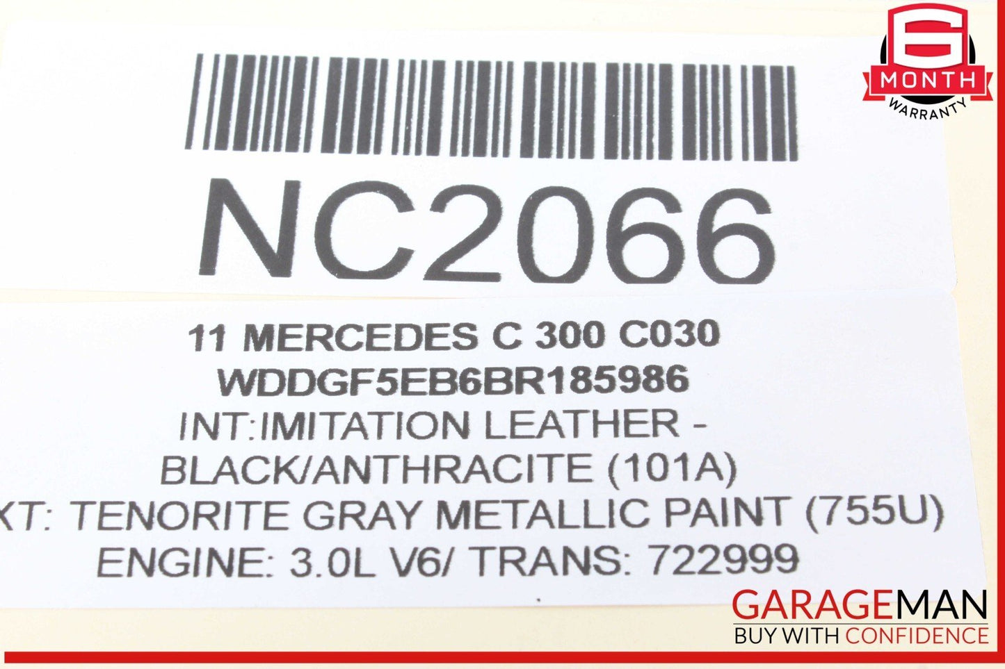 08-14 Mercedes W204 C300 Front Left Bumper Reinforcement Impact Bracket Bar OEM