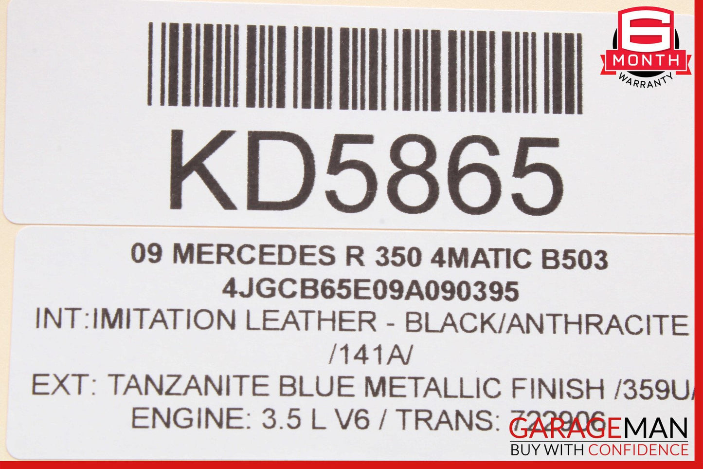 06-13 Mercedes W251 R350 GL550 Window Regulator Motor Front Right Side OEM