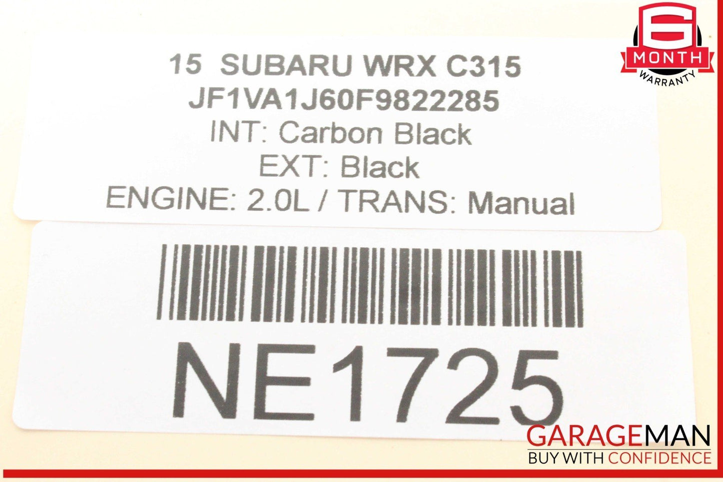 15-21 Subaru WRX Front Left Driver Side Exterior Door Handle Black OEM