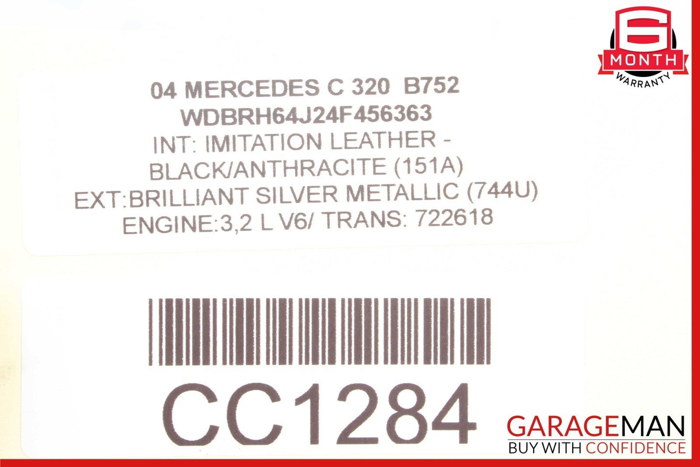 01-05 Mercedes W203 C320 CLK320 C32 AMG Engine Upper Oil Pan 1120141402 OEM