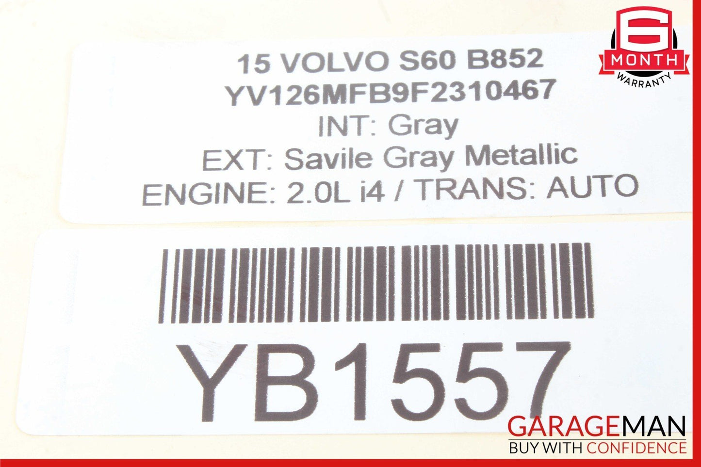 14-25 Volvo S60 Catalytic Converter Lower Mount Bracket 31370633 OEM