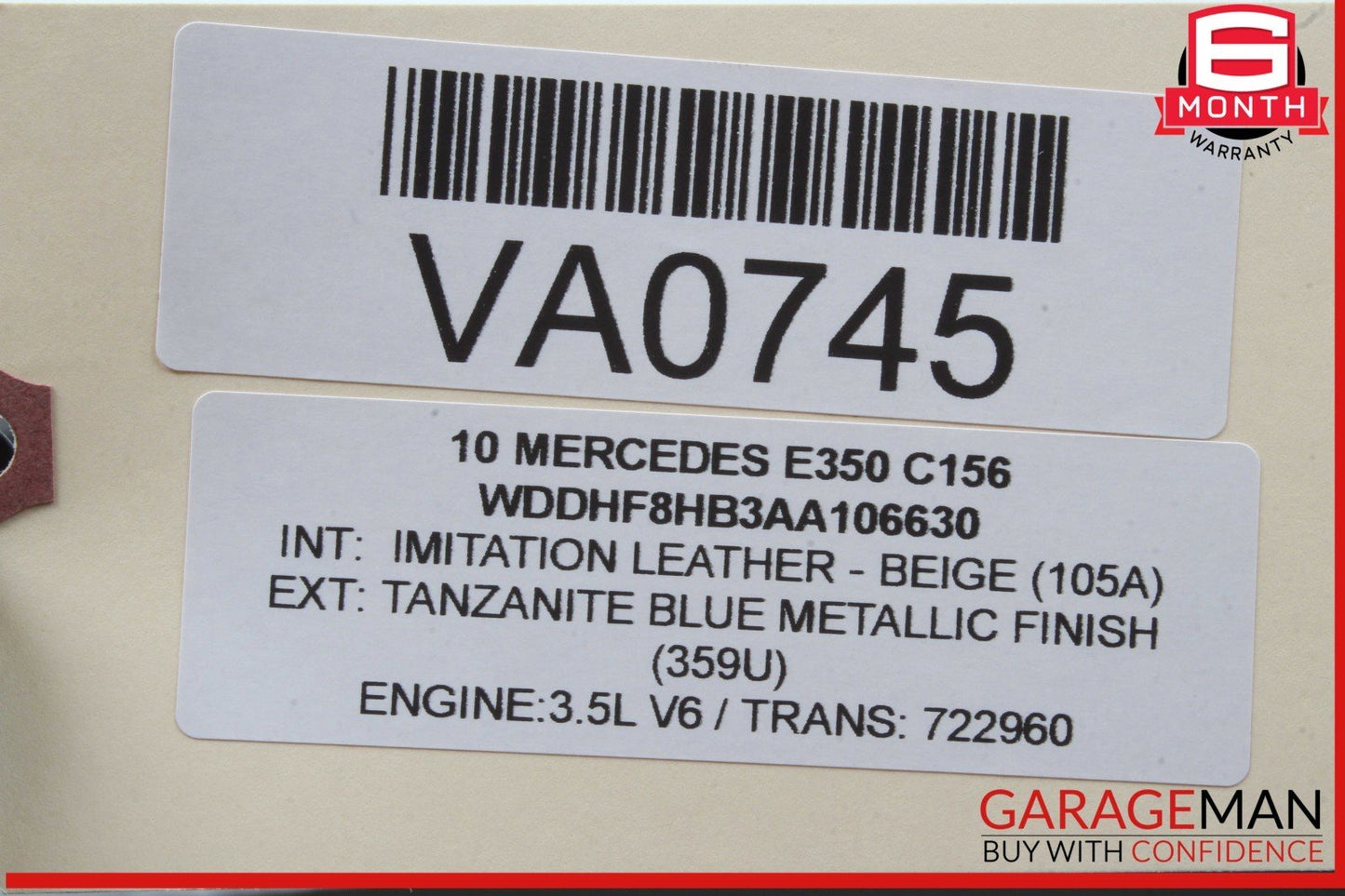 08-18 Mercedes W212 E350 Front Left Driver Side Seat Control Module OEM