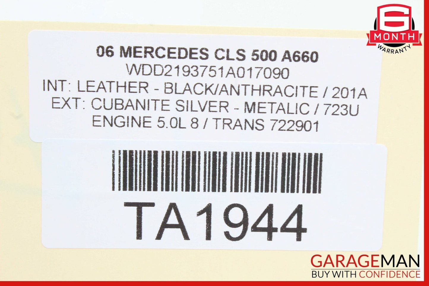 03-11 Mercedes SL550 CLS500 Rear Right / Left Side Suspension Upper Control Arm