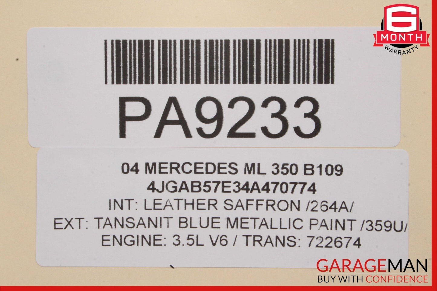 98-05 Mercedes W163 ML350 Left Side Door Step Running Board Nerf Bar Aftermarket