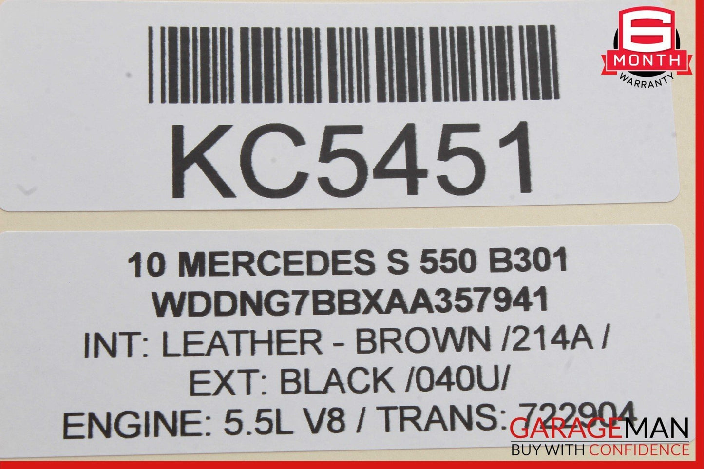 07-13 MERCEDES W221 S550 REAR RIGHT DOOR LOCK LATCH ACTUATOR 2217205835 OEM