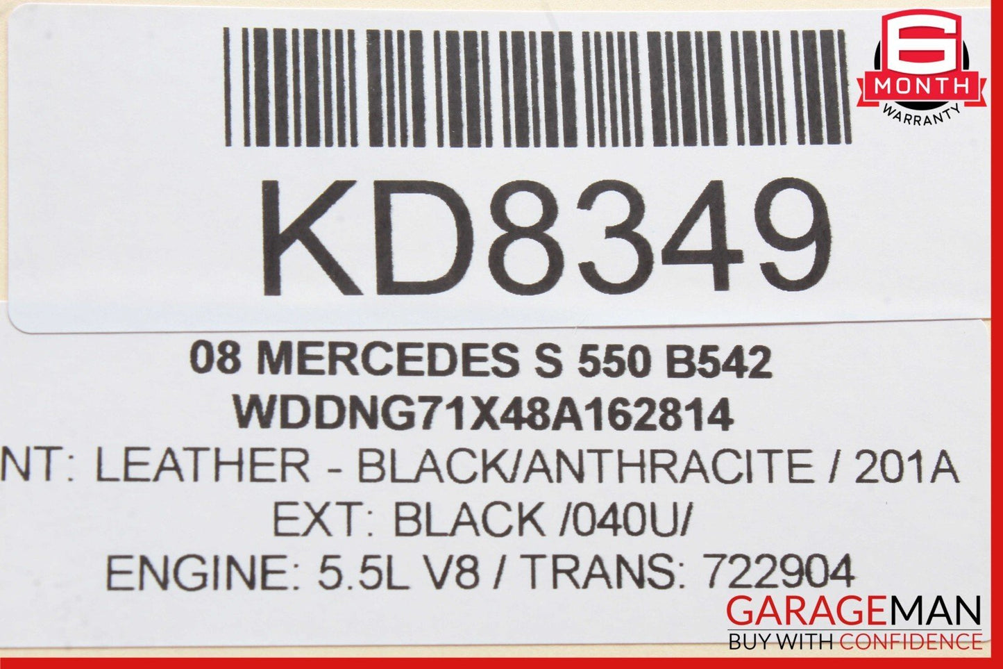 07-09 Mercedes W221 S550 S600 CL550 Rear Trunk Fuse Box Module 2215403862 OEM