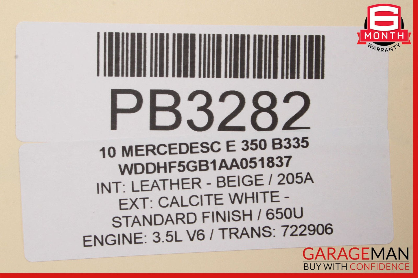 10-13 Mercedes W212 E350 E550 Rear Left Driver Side Interior Door Panel OEM