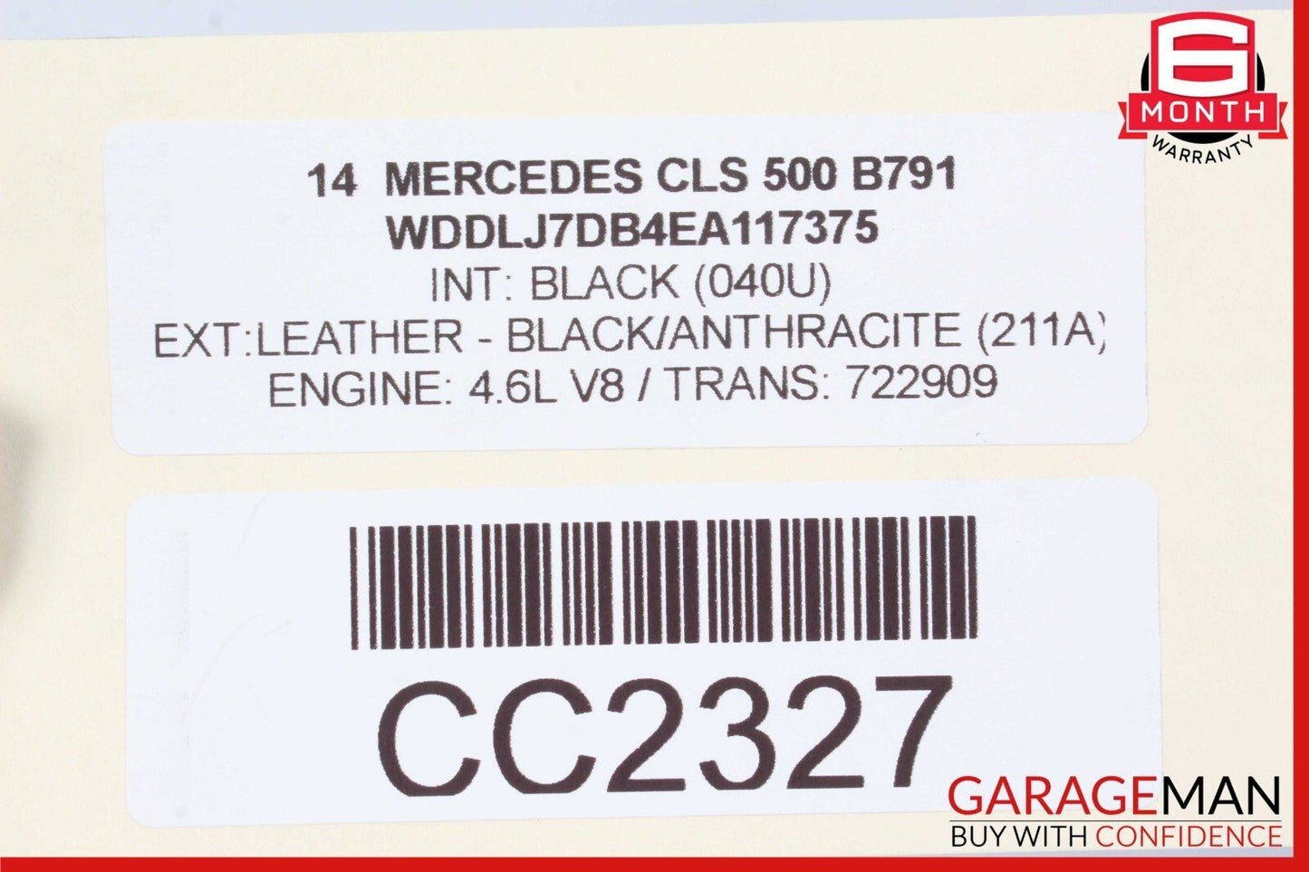 12-17 Mercedes W218 CLS550 E550 722.9 7G Automatic Transmission 722.909 OEM 94k