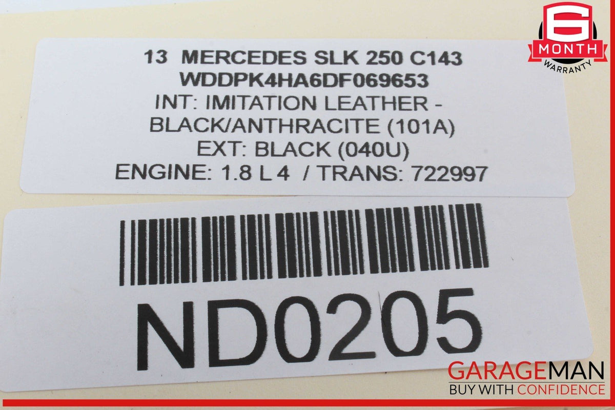 10-20 Mercedes R172 SLK250 E350 Front Left Window Regulator Motor 2078200542 OEM