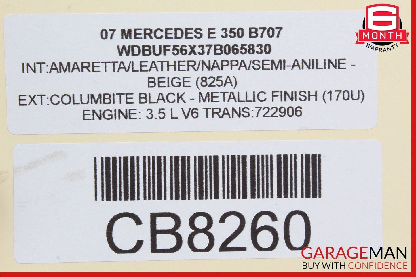 06-13 Mercedes W211 E350 R350 S400 Front Right Engine Timing Chain Cover Plate