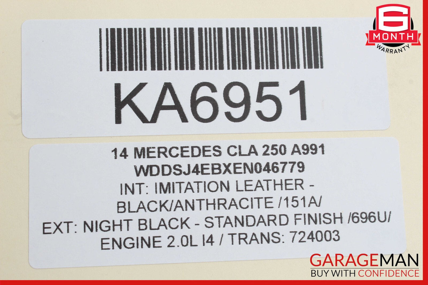14-18 Mercedes W117 CLA250 AC A/C Air Conditioning Compressor OEM