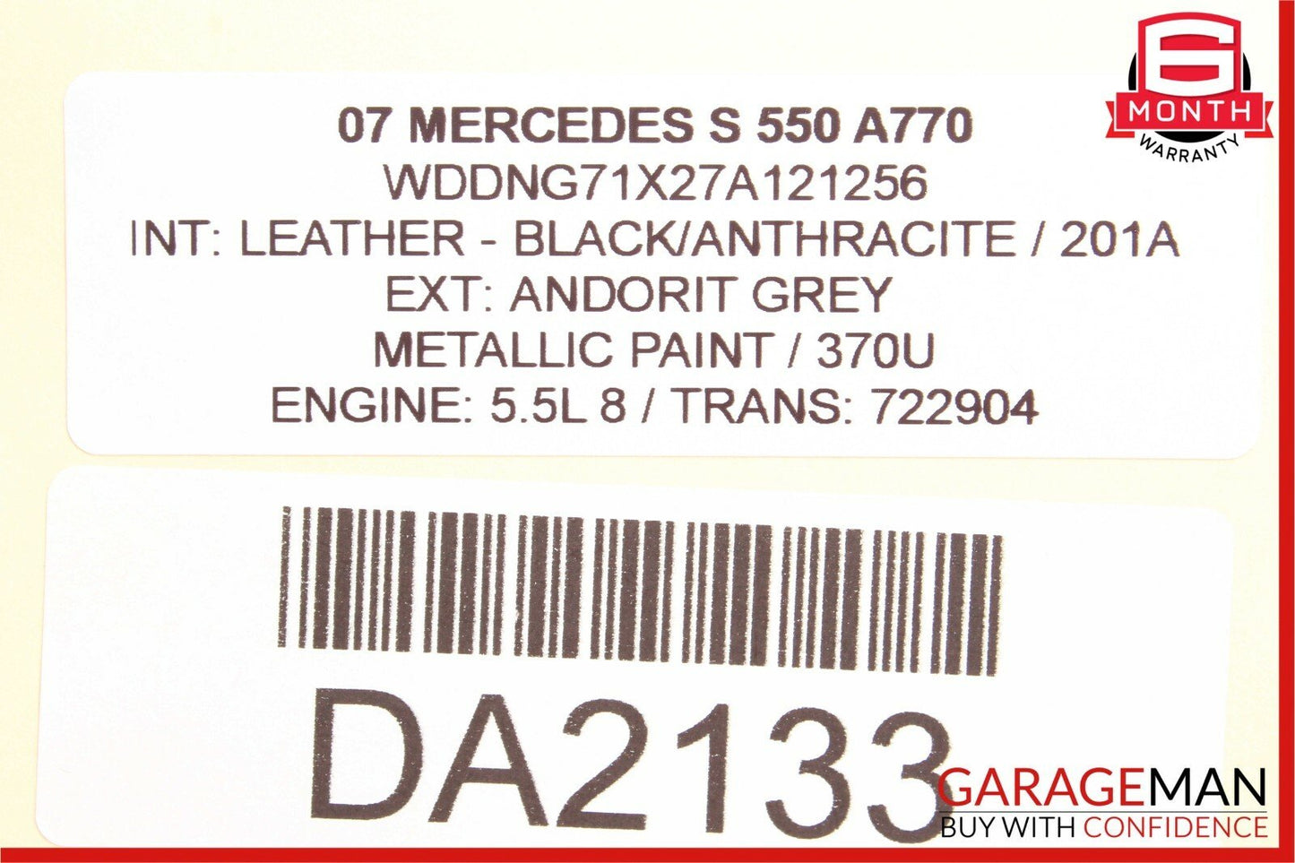 07-09 Mercedes W221 S550 S63 AMG Center Console Trim Bezel Wood 2216800234 OEM