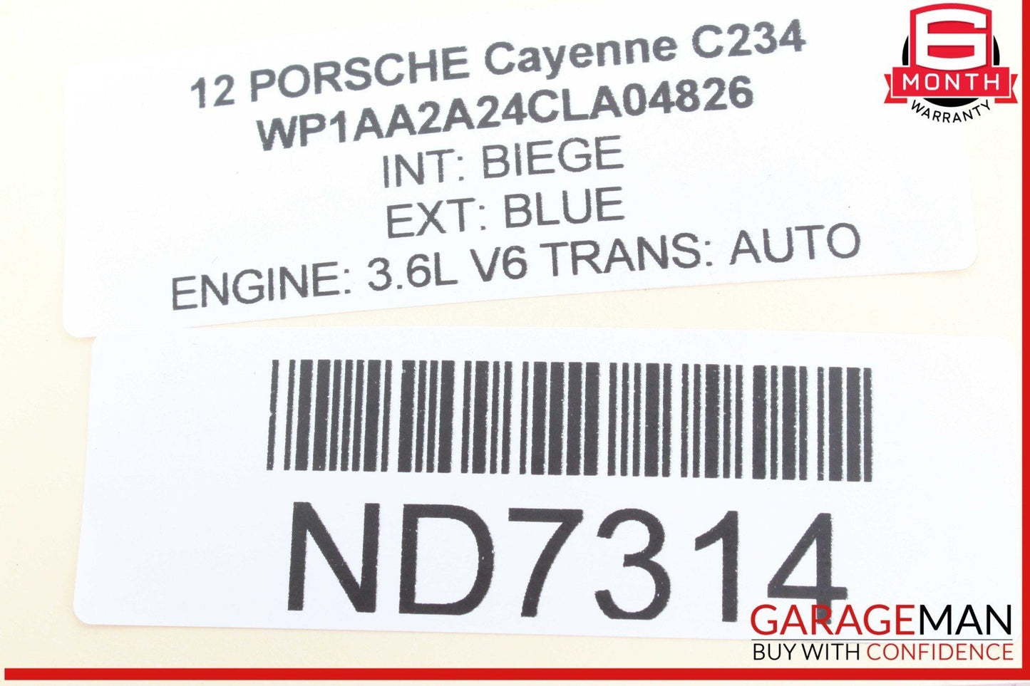11-18 Porsche Cayenne 958 Rear Right Passenger Side Lower Control Arm OEM