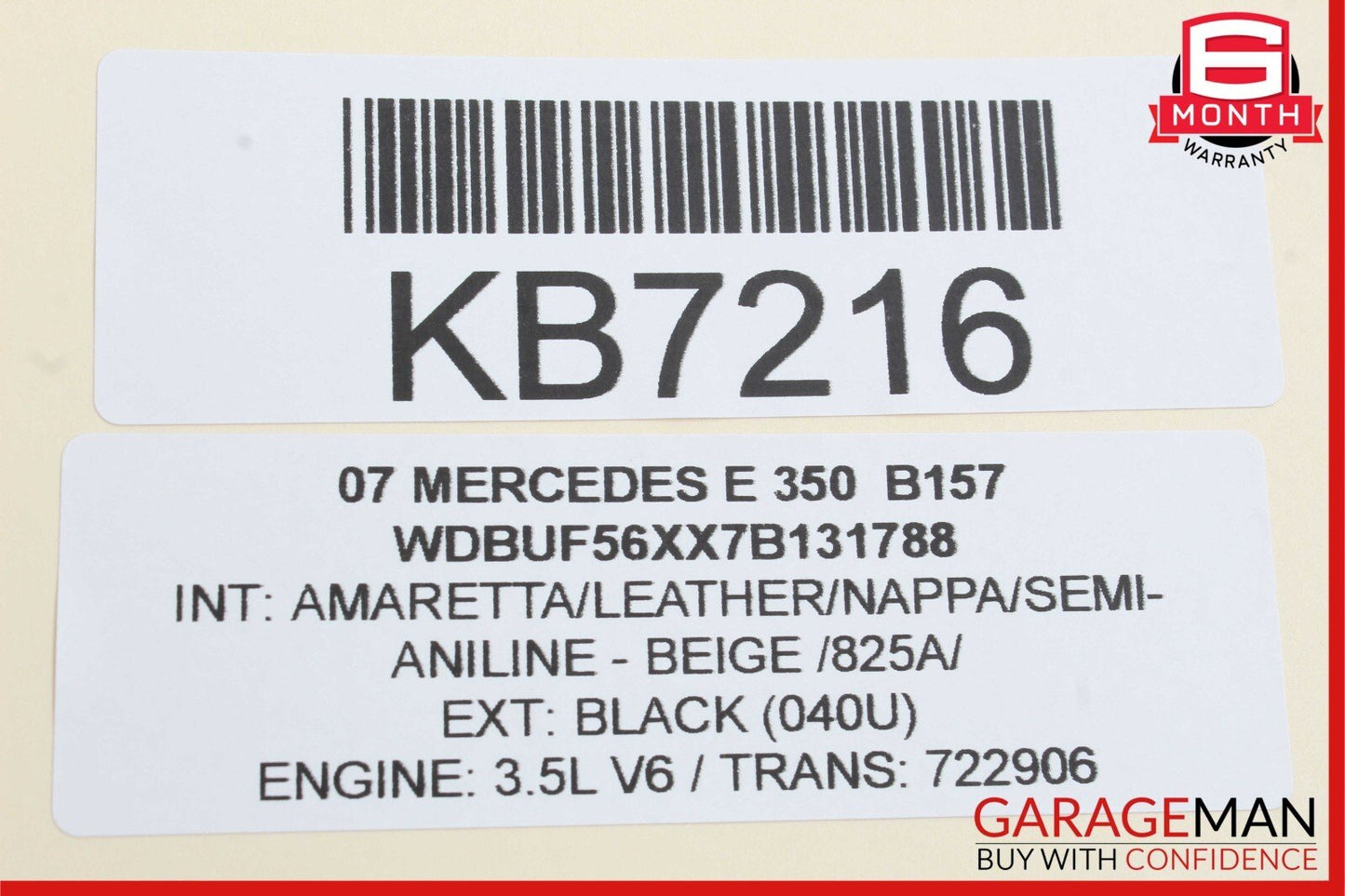 03-12 Mercedes E350 SLK350 E550 CLS550 Front Right Side Seat Control Module Unit