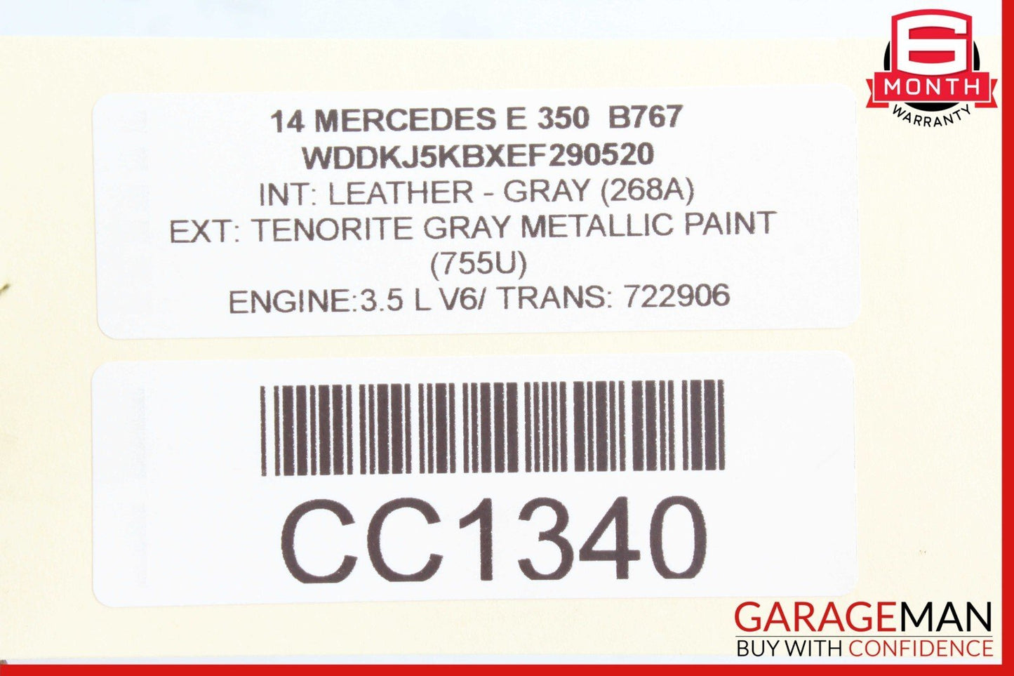 10-17 Mercedes W207 E350 E550 Upper Panoramic Sunroof Sun Roof Motor Unit OEM