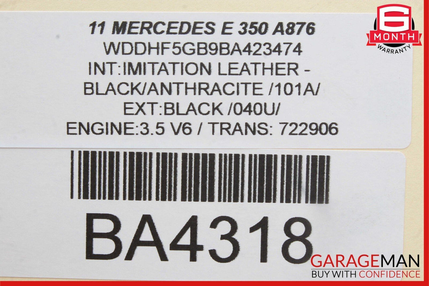 10-13 Mercedes W212 E350 Sport Front Left Bumper Fog Light Lamp 2128200956 OEM