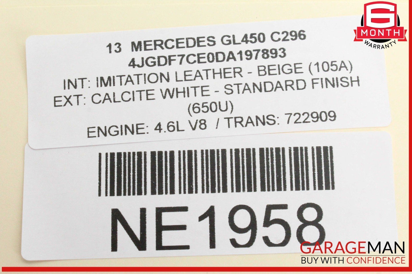 12-19 Mercedes X166 GL450 Front Right Side Driveshaft CV Drive Axle Shaft OEM