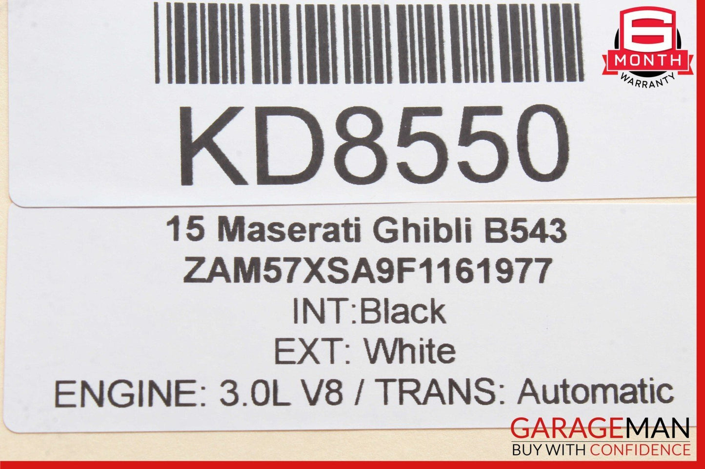14-16 Maserati Ghibli M157 Quattroporte Front Left Side Rear View Door Mirror