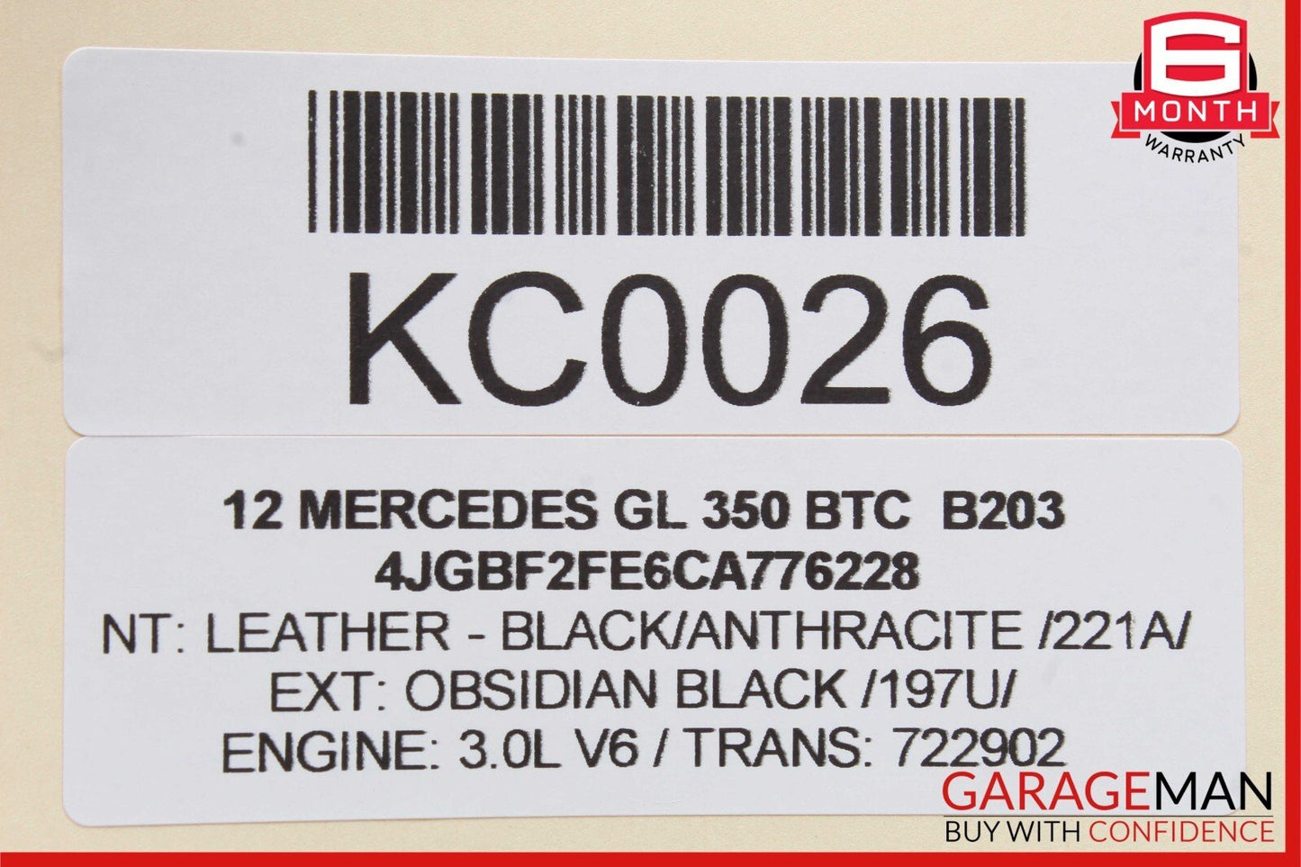 07-16 Mercedes X164 GL350 GL550 Third Seat Row Power Folding Control Module OEM
