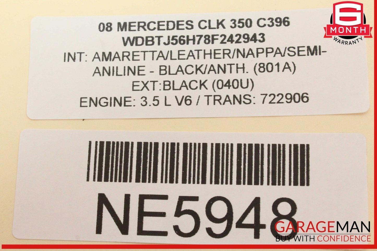 03-09 Mercedes W209 CLK350 Front Right Passenger Side Exterior Door Handle OEM
