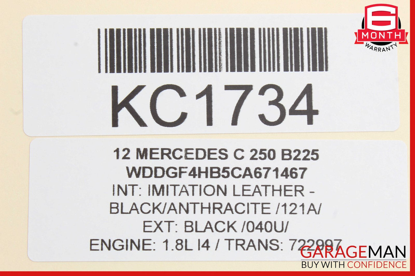 08-15 Mercedes W204 C250 C63 AMG Floor Gear Selector Shifter 2042677524 OEM